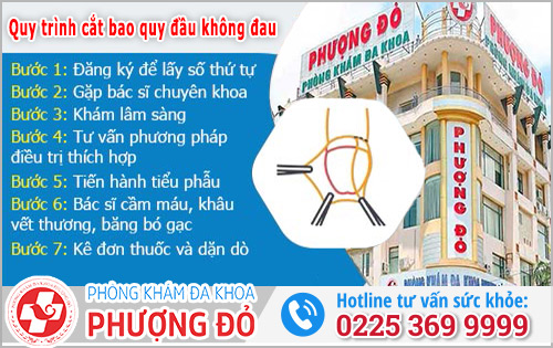 Cắt bao quy đầu không đau tại Phòng Khám Đa Khoa Phượng Đỏ