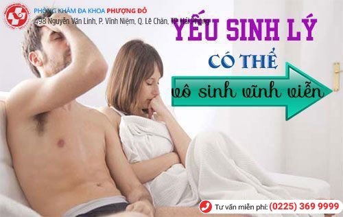 Nguy cơ vô sinh nếu yếu sinh lý ở mức độ nặng